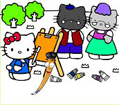 Hra - Hello Kitty omalovánka