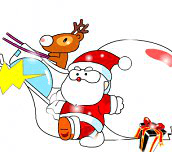 Hra - Santa Claus omalovánka