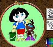 Hra - Dora Online Coloring