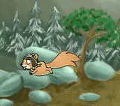 Hra - Lietajúce veverička