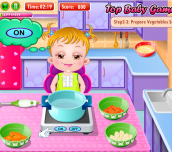 Baby Hazel in Kitchen