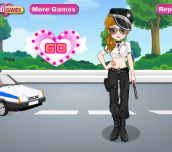 Hra - SweetCopDressUpGame