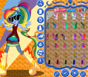 Hra - My Little Pony Rainbow Rocks Rainbow Dash Dress Up