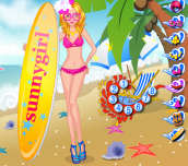 Hawaii Surfing Girl