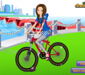 Hipster Girl Bike