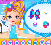 Hra - Baby Barbie Frozen Hair Salon
