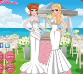 Hra - Elsa And Anna Bridemaids Dresses
