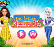 Hra - Land vs Sea Moana vs Elsa