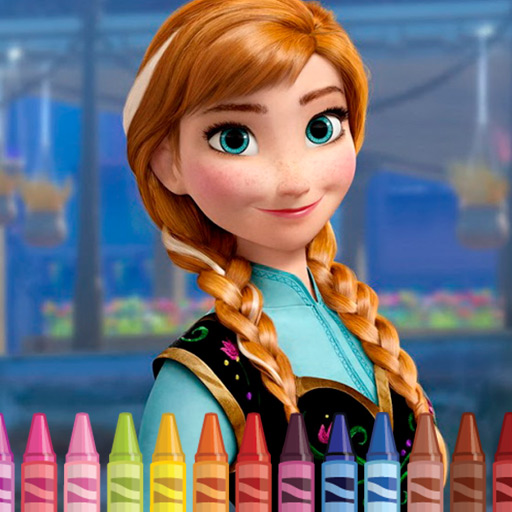 Hra - Anna Frozen Coloring